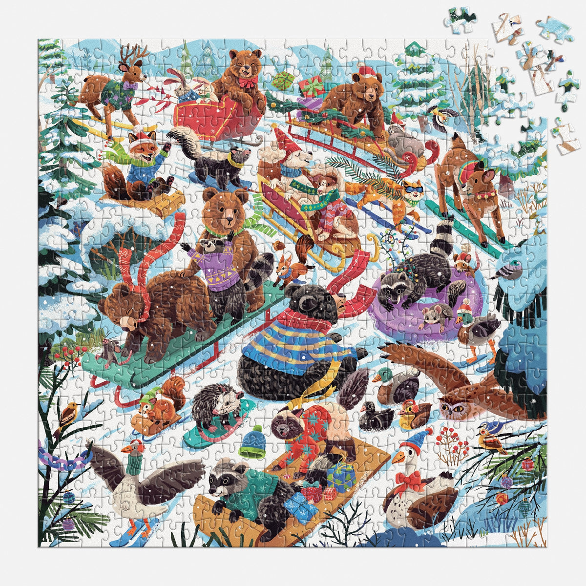 GALISON Dashing All The Way 500 Piece Puzzle