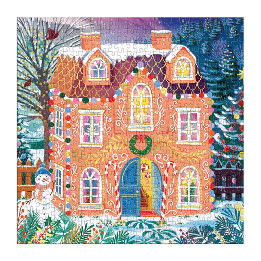 GALISON Home Sweet Holidays 500 Piece Foil Puzzle