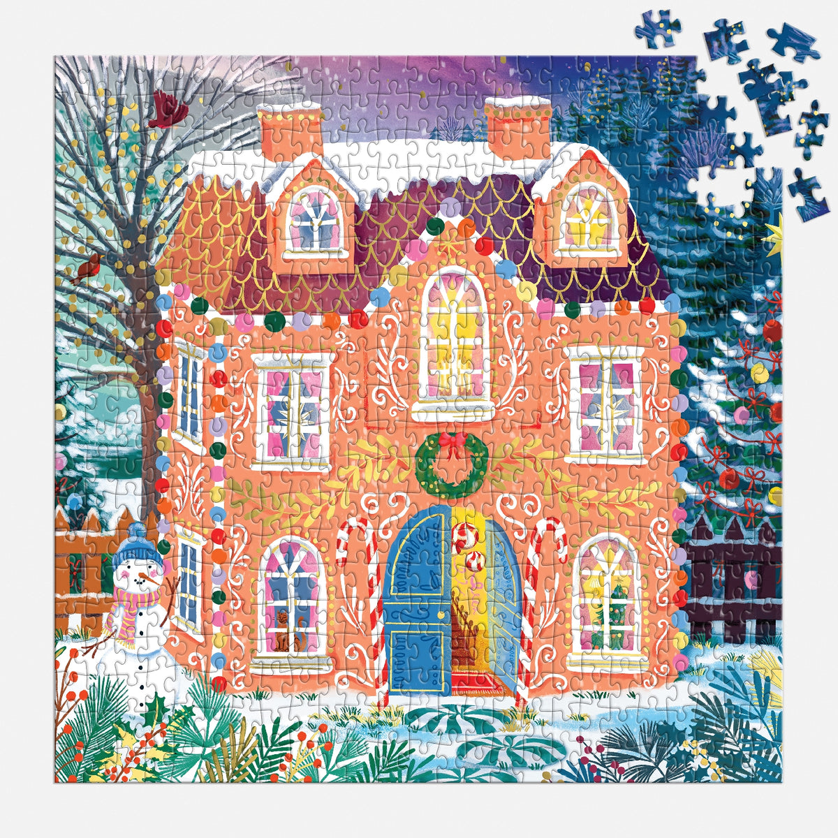 GALISON Home Sweet Holidays 500 Piece Foil Puzzle