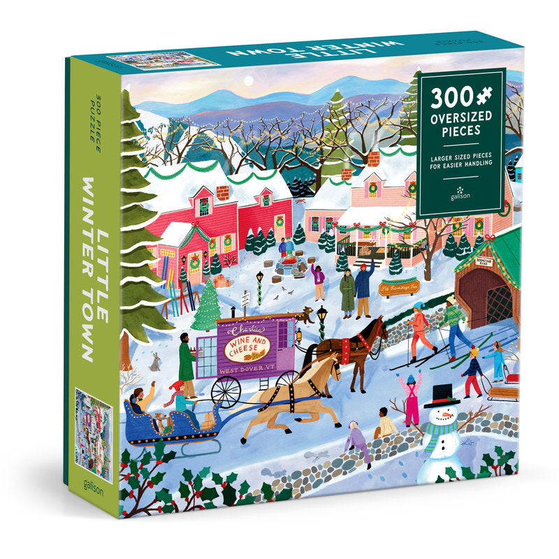 GALISON Little Winter Town 300 Piece Puzzle