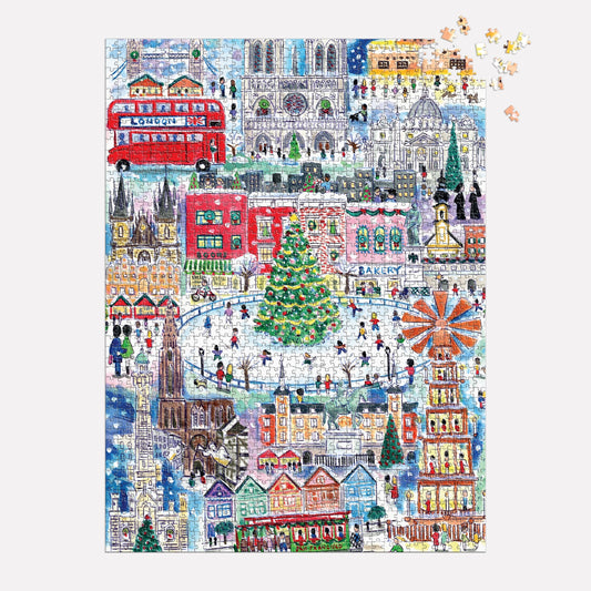 GALISON Michael Storrings Christmas Around The World 1500 Piece Puzzle