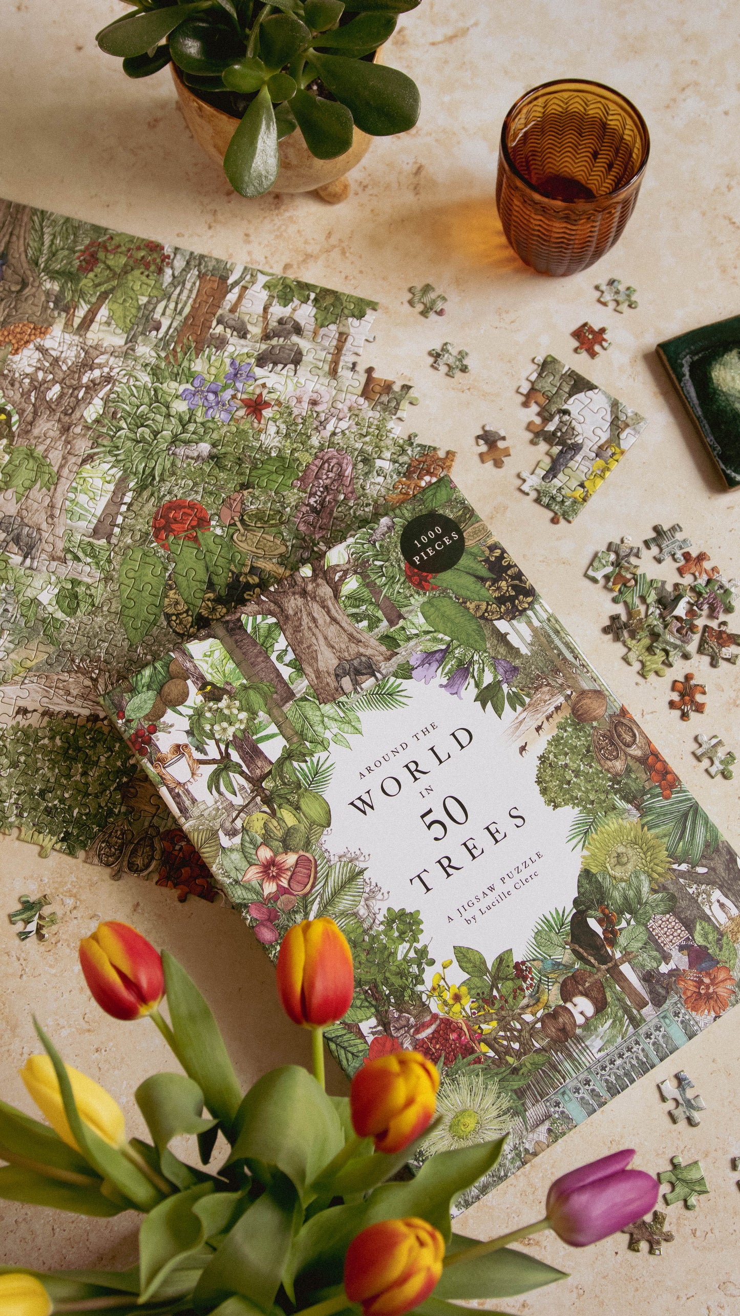 LAURENCE KING Around the World in 50 Trees 1000 Piece Puzzle