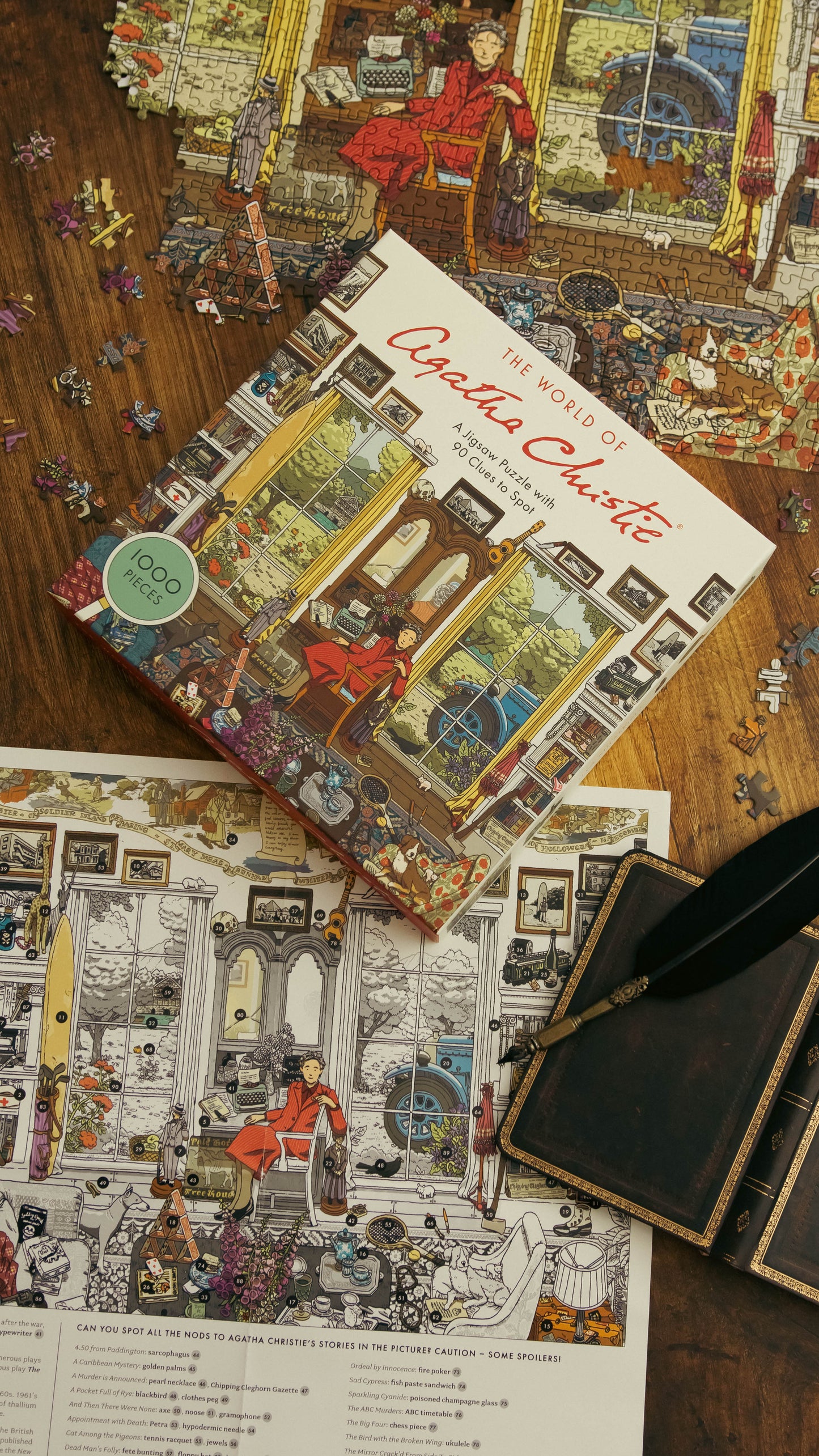 LAUREN KING The World of Agatha Christie 1000-piece Jigsaw