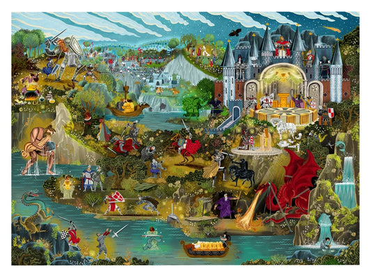 LAURENCE KING The World of King Arthur 1000 Piece Puzzle