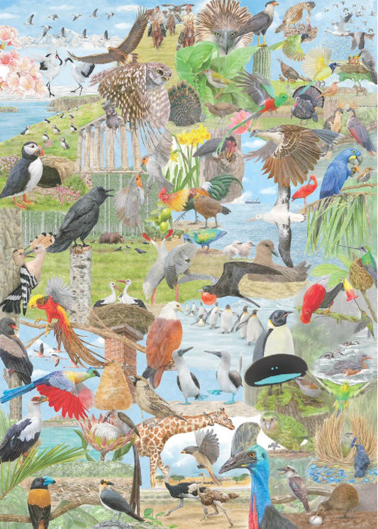 LAURENCE KING Around the World in 50 Birds 1000 Piece Puzzle
