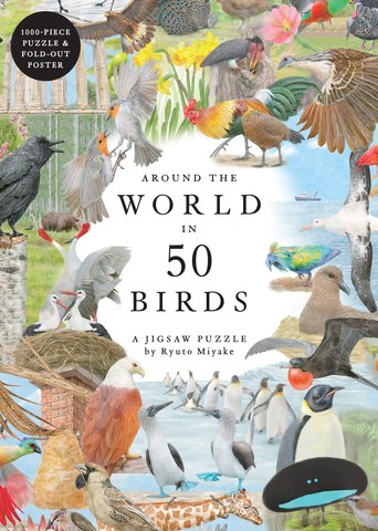 LAURENCE KING Around the World in 50 Birds 1000 Piece Puzzle