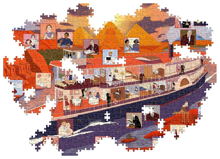 LAURENCE KING The World of Agatha Christie: Death on the Nile: A 1000-piece jigsaw puzzle with 50 clues to spot