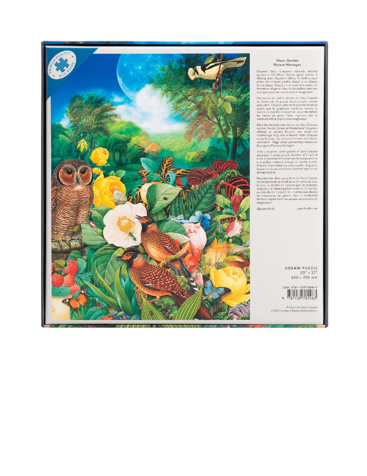 PAPERBLANKS Moon Garden 1000 Piece Jigsaw Puzzle by Paperblanks (Nature Montages)