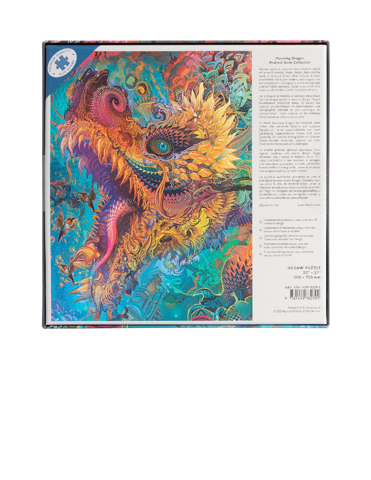 PAPERBLANKS Humming Dragon 1000 Piece Jigsaw Puzzle (Android Jones Collection)