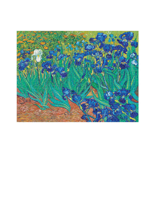 PAPERBLANKS Van Gogh's Irises 1000 Piece Jigsaw Puzzle, The J. Paul Getty Museum Collection (Van Gogh's Irises)