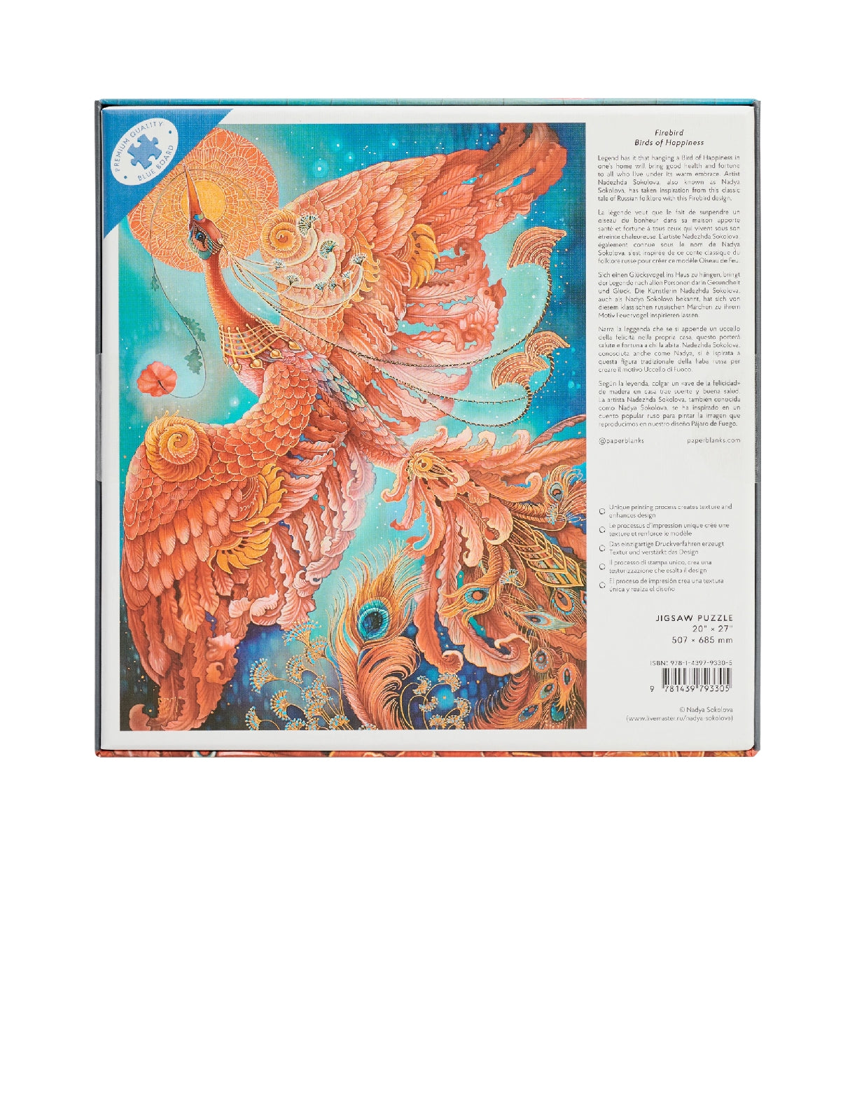 PAPERBLANKS Firebird 1000 Piece Jigsaw Puzzle  (Birds of Happiness)