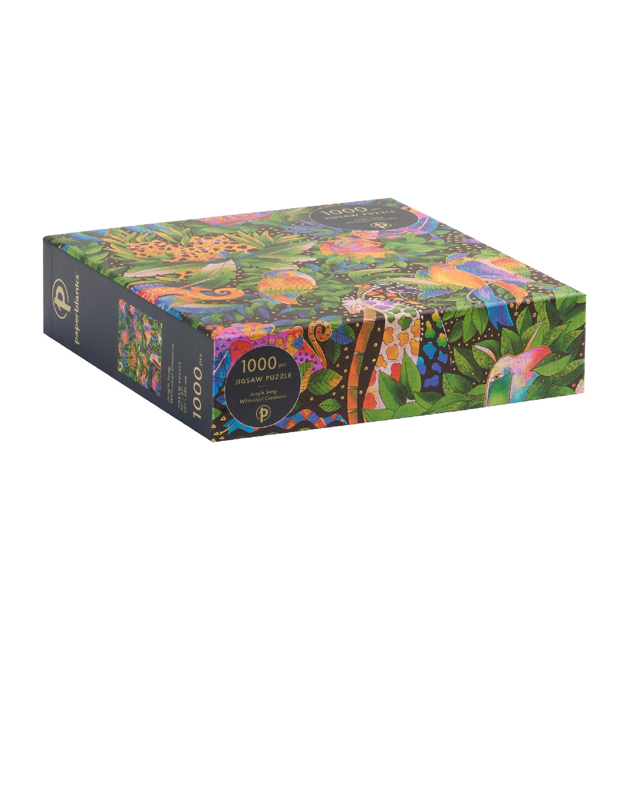 PAPERBLANKS Jungle Song 1000 Piece Jigsaw Puzzle, Laurel Burch Collection (Whimsical Creations)