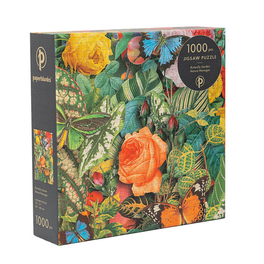 PAPERBLANKS Nature Montages, Butterfly Garden, Puzzle, 1000 PC