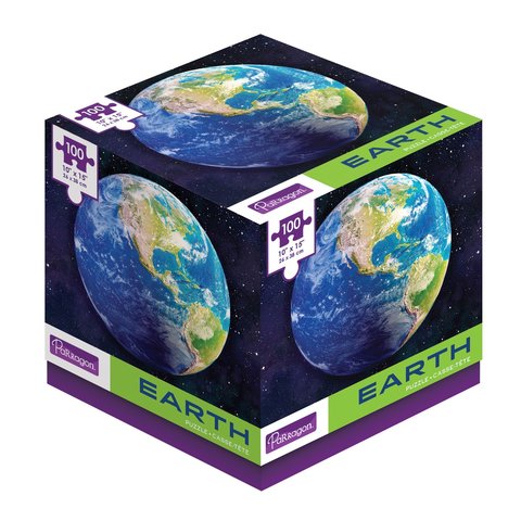 PARRAGON, Earth 100-Piece Puzzle in Cube