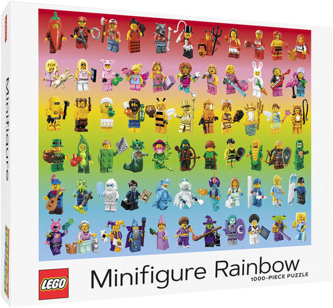 CHRONICLE BOOKS LEGO Minifigure Rainbow 1000-Piece Puzzle