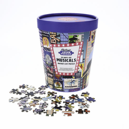 RIDLEY'S 50 Must-See Musicals Bucket List 1000-Piece Puzzle