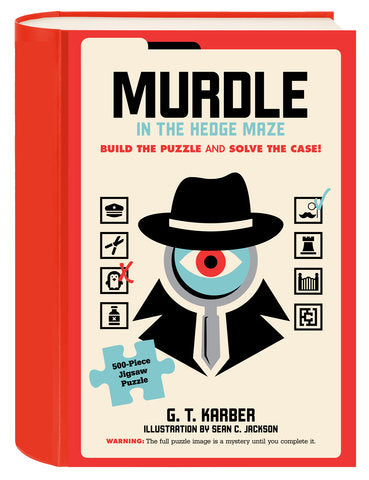 CHRONIC BOOKS Murdle in the Hedge Maze 500-Piece Jigsaw Puzzle