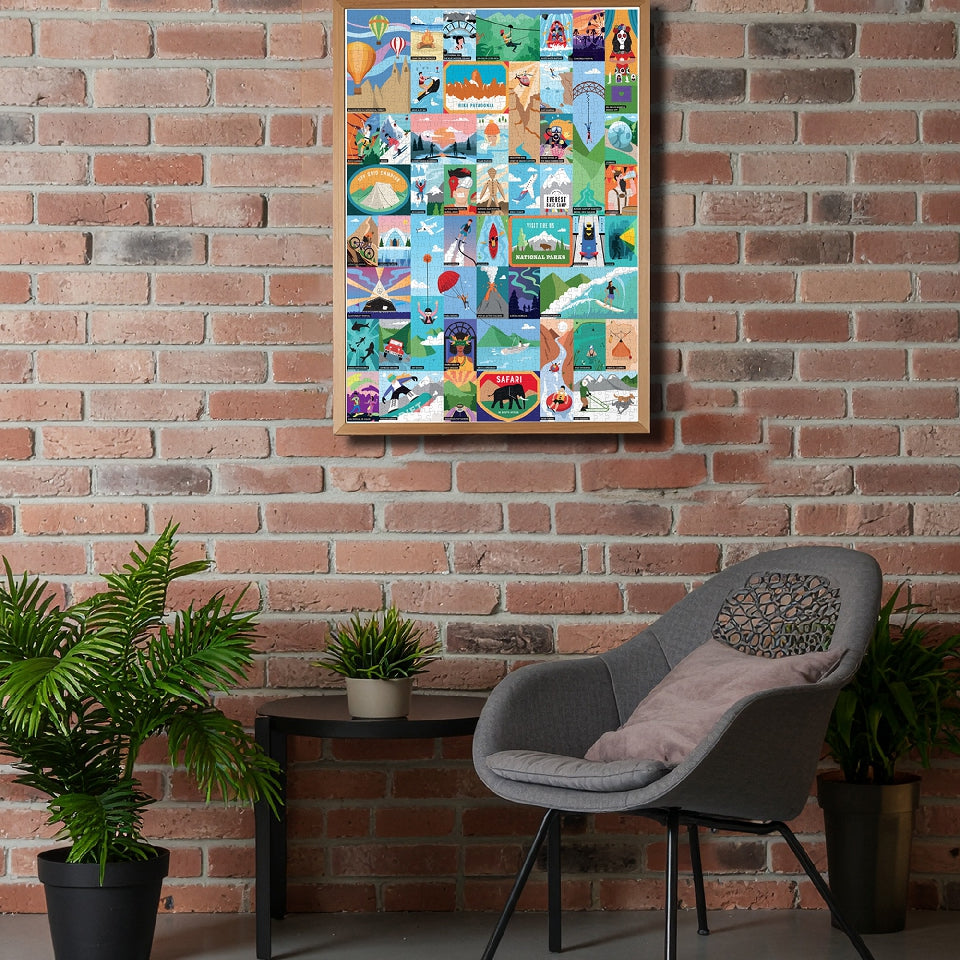 RIDLEY'S 50 Thrilling Experiences for Adventure Seekers 1000-piece Bucket List Jigsaw Puzzle