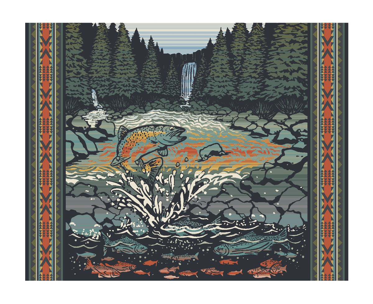 CHRONICLE BOOKS, Pendleton Salmon Falls 1000-Piece Puzzle