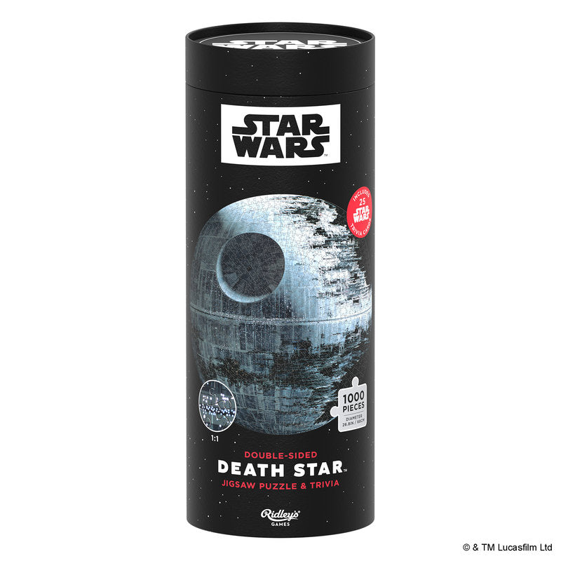 RIDLEY'S, Star Wars Death Star Jigsaw Puzzle and Trivia 1000 pcs