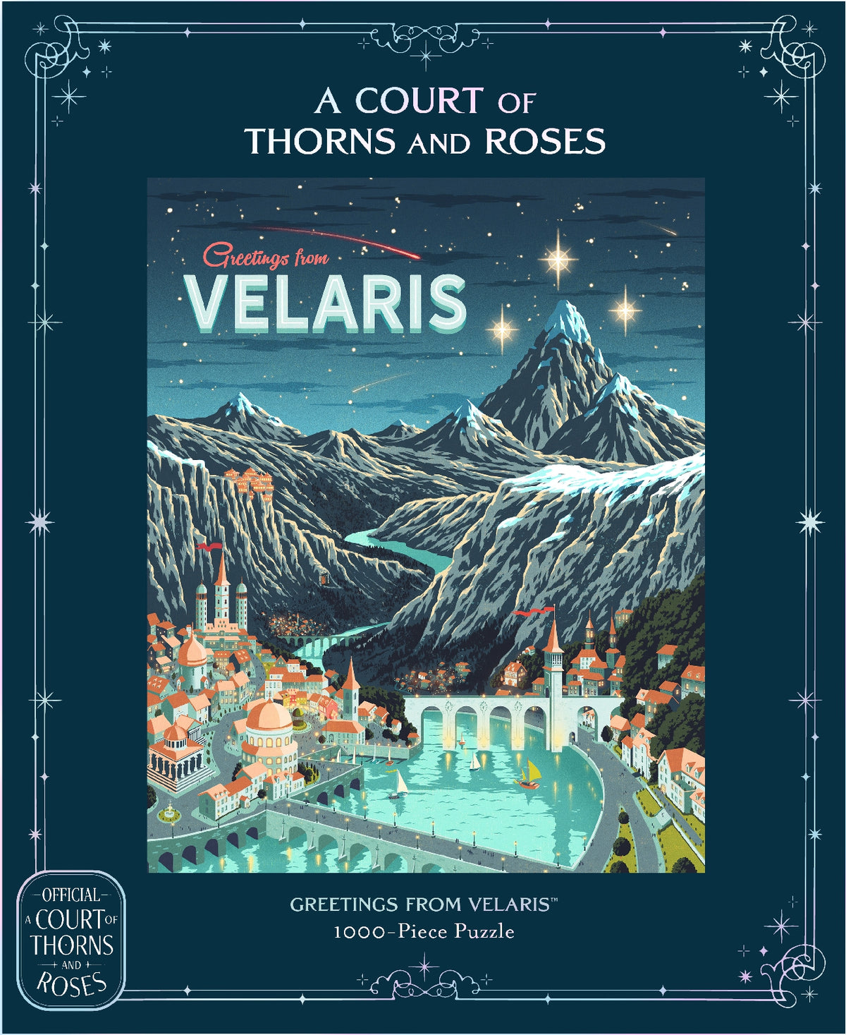 CHRONICLE BOOKS, A Court of Thorns and Roses Official Greetings from Velaris 1000-Piece Puzzle