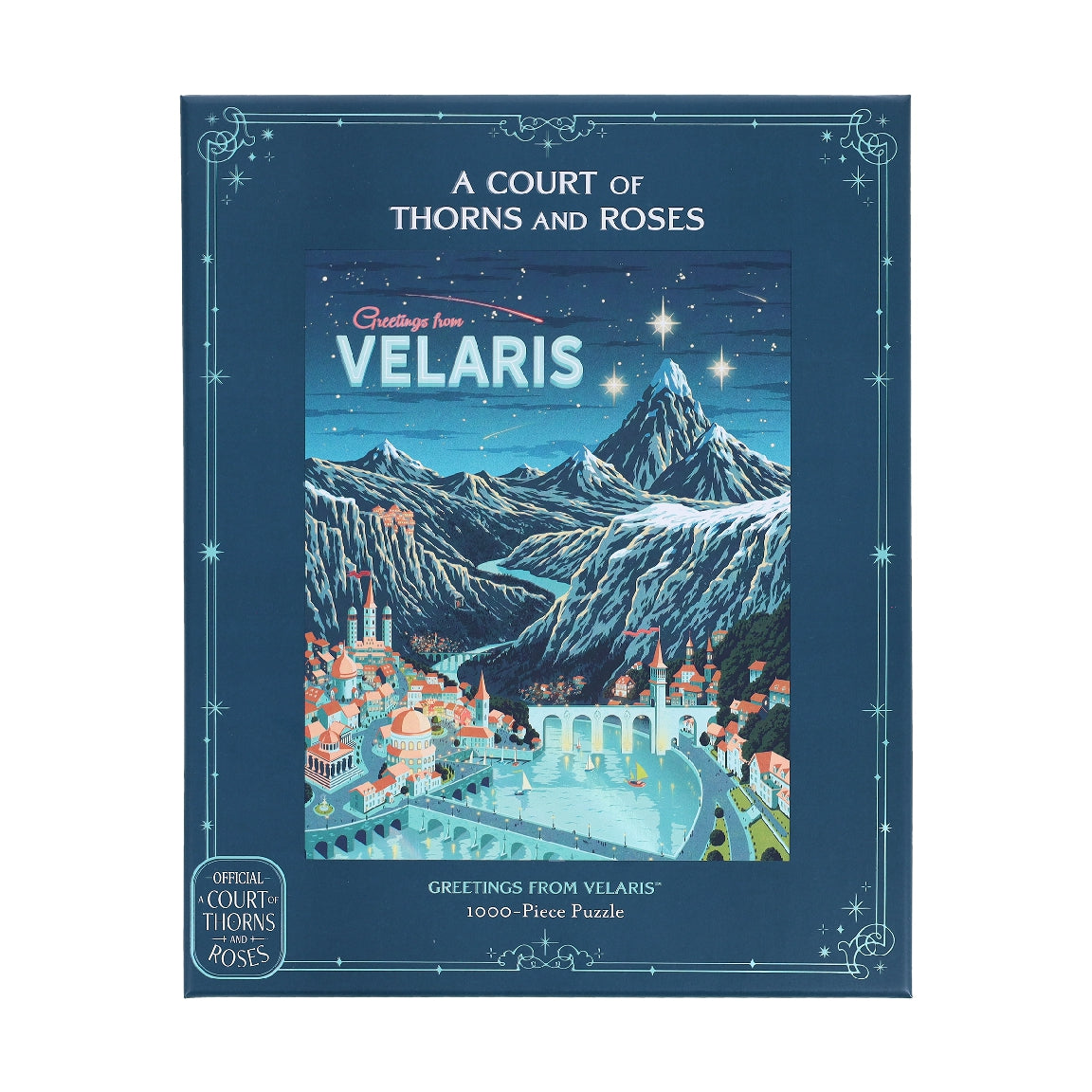 CHRONICLE BOOKS, A Court of Thorns and Roses Official Greetings from Velaris 1000-Piece Puzzle