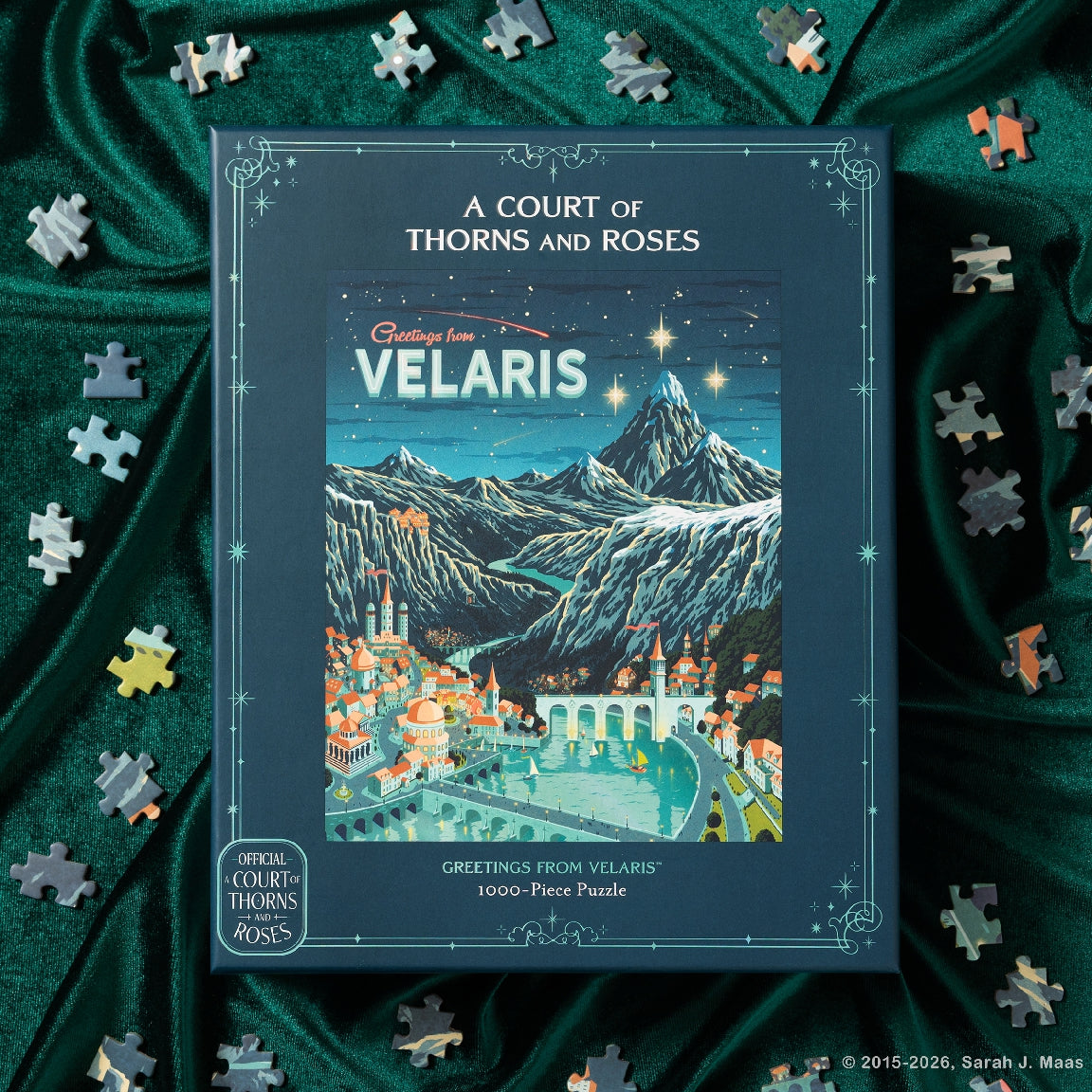 CHRONICLE BOOKS, A Court of Thorns and Roses Official Greetings from Velaris 1000-Piece Puzzle