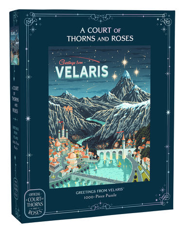 CHRONICLE BOOKS, A Court of Thorns and Roses Official Greetings from Velaris 1000-Piece Puzzle