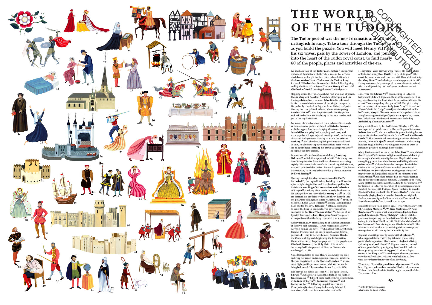 LAURENCE KING The World of the Tudors 1000 Piece Puzzle