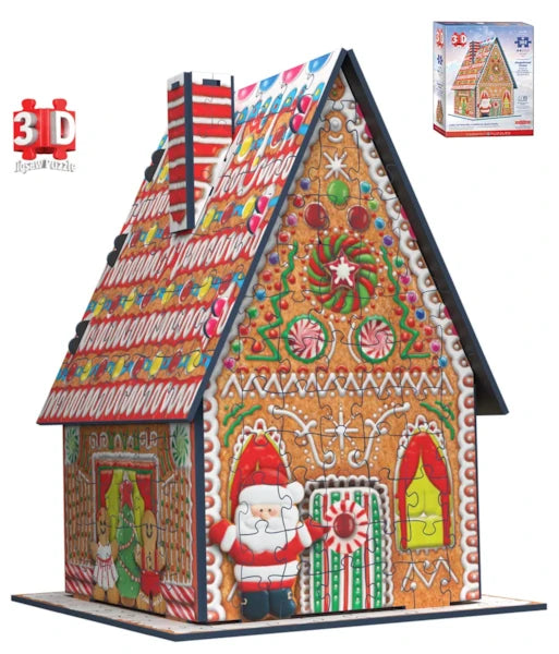 EUROGRAPHICS 3D Gingerbread House 302-Piece Puzzle