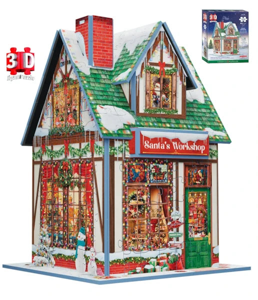 EUROGRAPHICS 3D Santa's Workshop 323-Piece Puzzle
