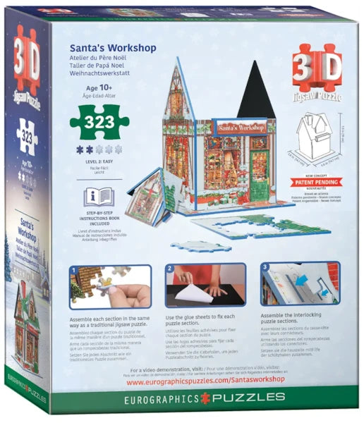 EUROGRAPHICS 3D Santa's Workshop 323-Piece Puzzle