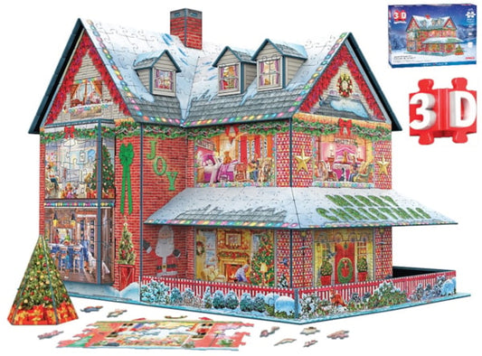 EUROGRAPHICS 3D Christmas House 1100-Piece Puzzle