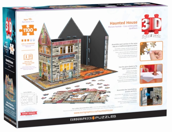 Eurographics 3D Haunted House 1100-Piece Puzzle