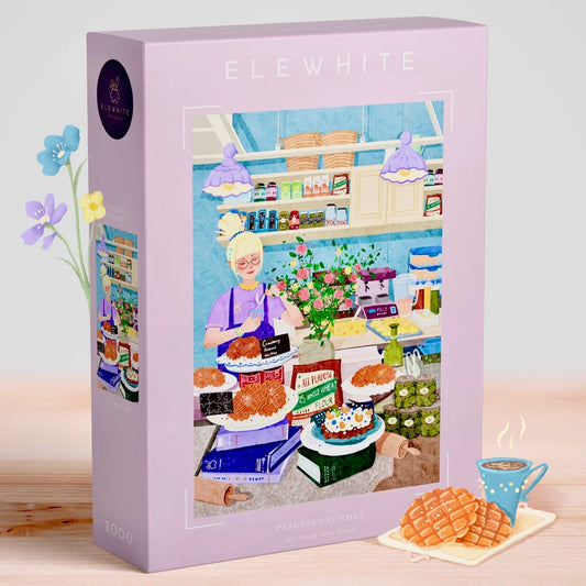 ELEWHITE, PEACEFUL SUNDAY, 1000 PCS