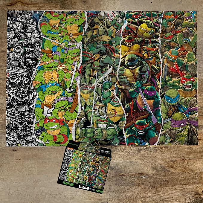 AQUARIUS Teenage Mutant Ninja Turtles Timeline 3000pc Puzzle (3000 Piece Jigsaw Puzzle)