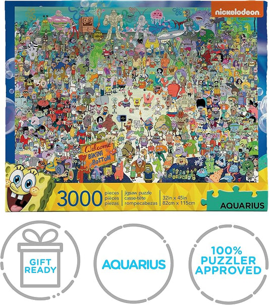 AQUARIUS SpongeBob SquarePants 3000 Piece Jigsaw Puzzle
