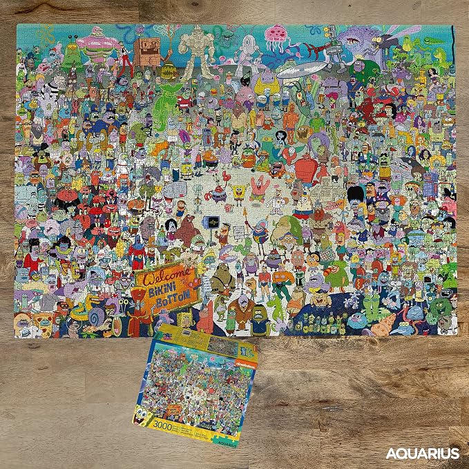 AQUARIUS SpongeBob SquarePants 3000 Piece Jigsaw Puzzle