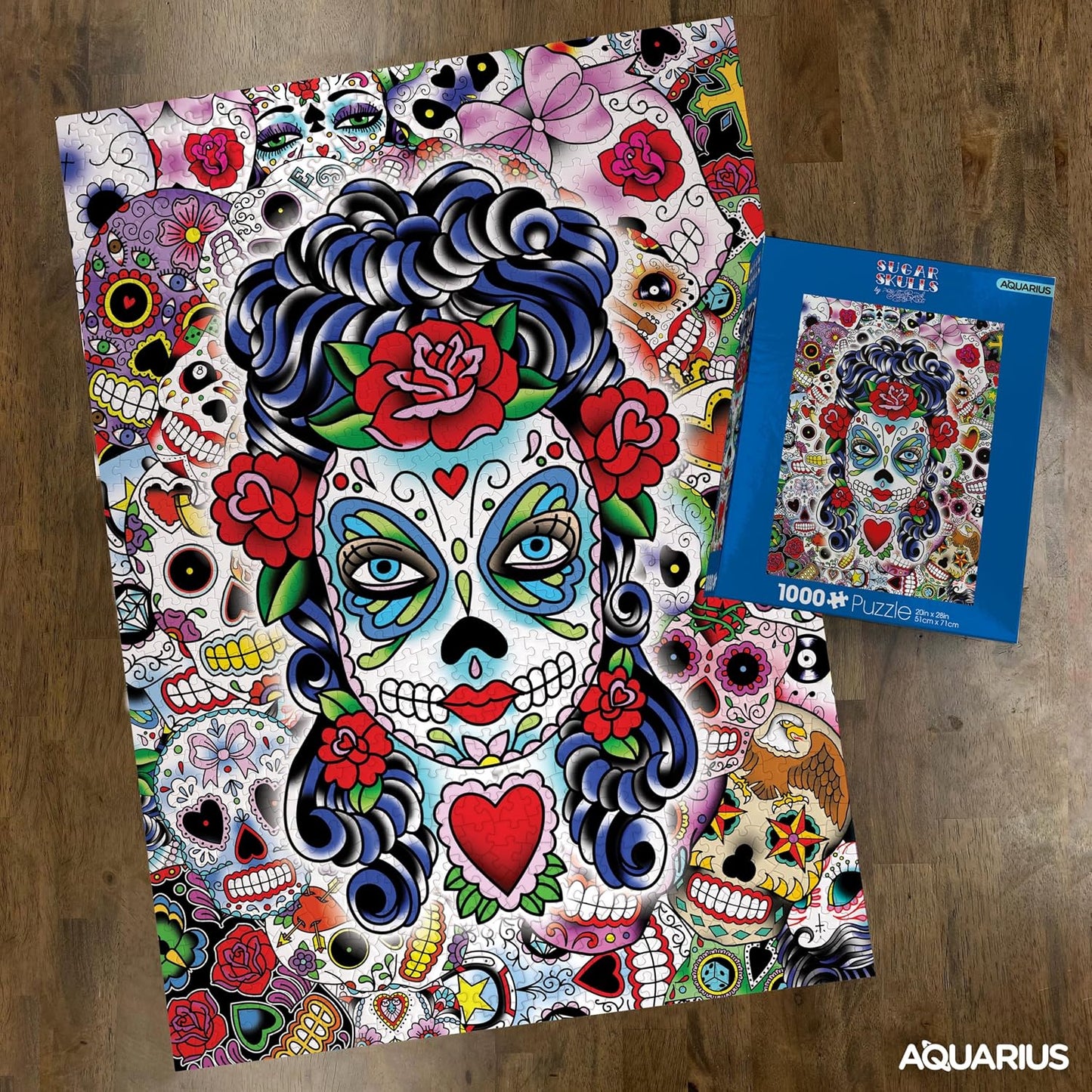 AQUARIUS Sugar Skulls Puzzle (1000 Piece Jigsaw Puzzle)