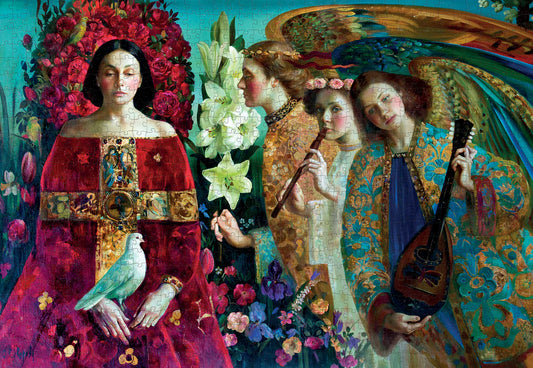 Pomegranate, Olga Suvorova: Annunciation 1000-Piece Jigsaw Puzzle
