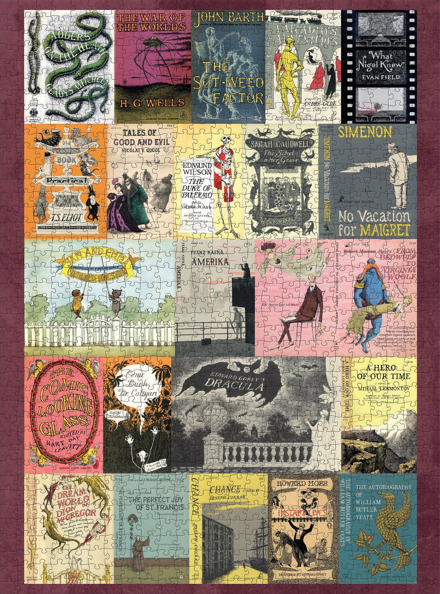 Pomegranate, Edward Gorey's Book Covers 1000-Piece Jigsaw Puzzle