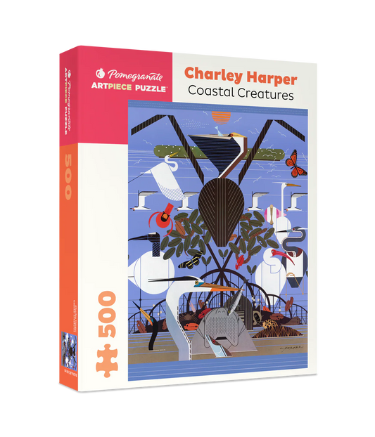 Pomegranate, Charley Harper: Coastal Creatures 500-Piece Jigsaw Puzzle