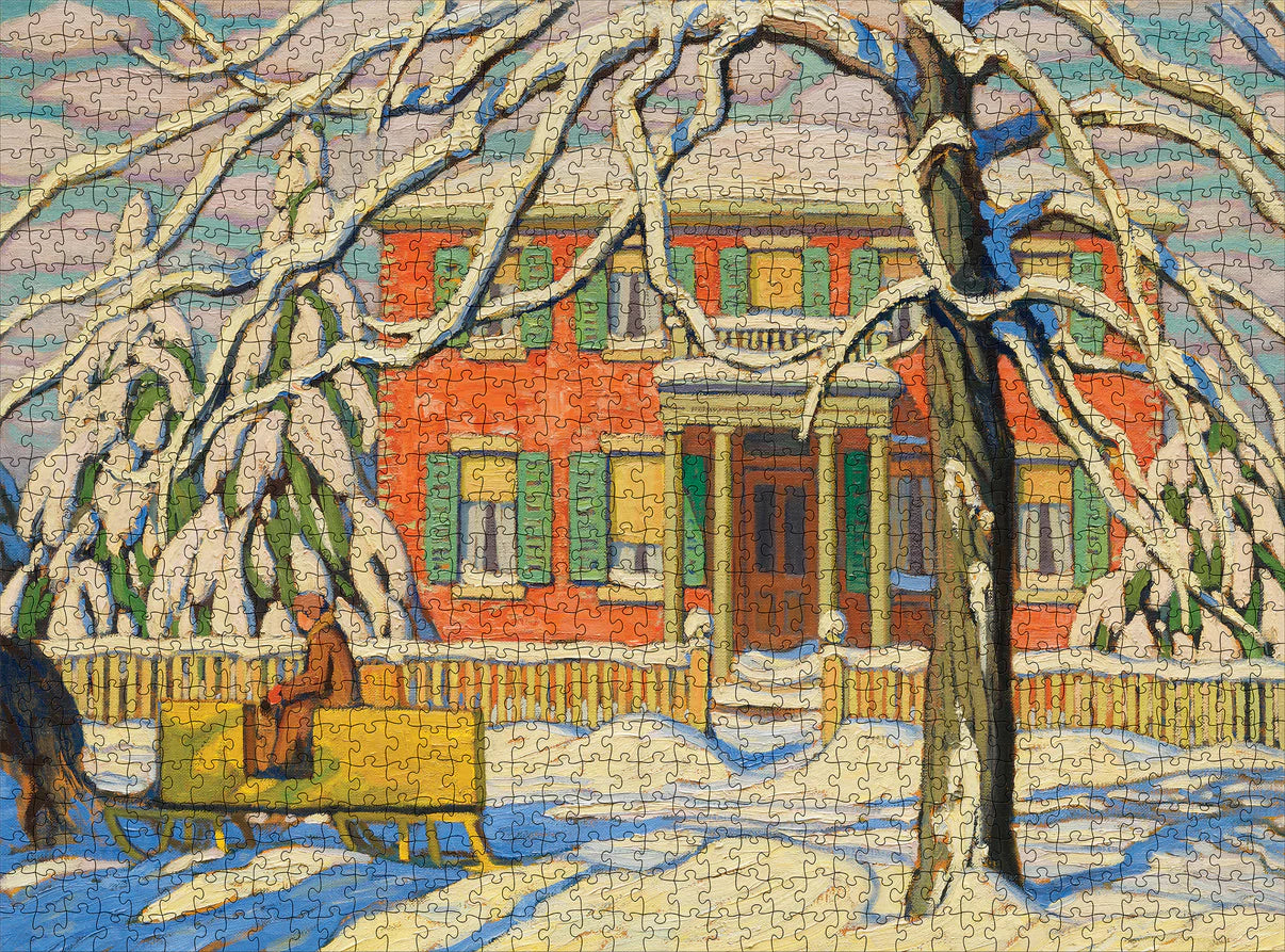 Pomegranate, Lawren S. Harris: Red House and Yellow Sleigh 1000-Piece Jigsaw Puzzle
