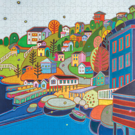Pomegranate, Darlene Kulig: Jelly Bean Hill 500-Piece Jigsaw Puzzle