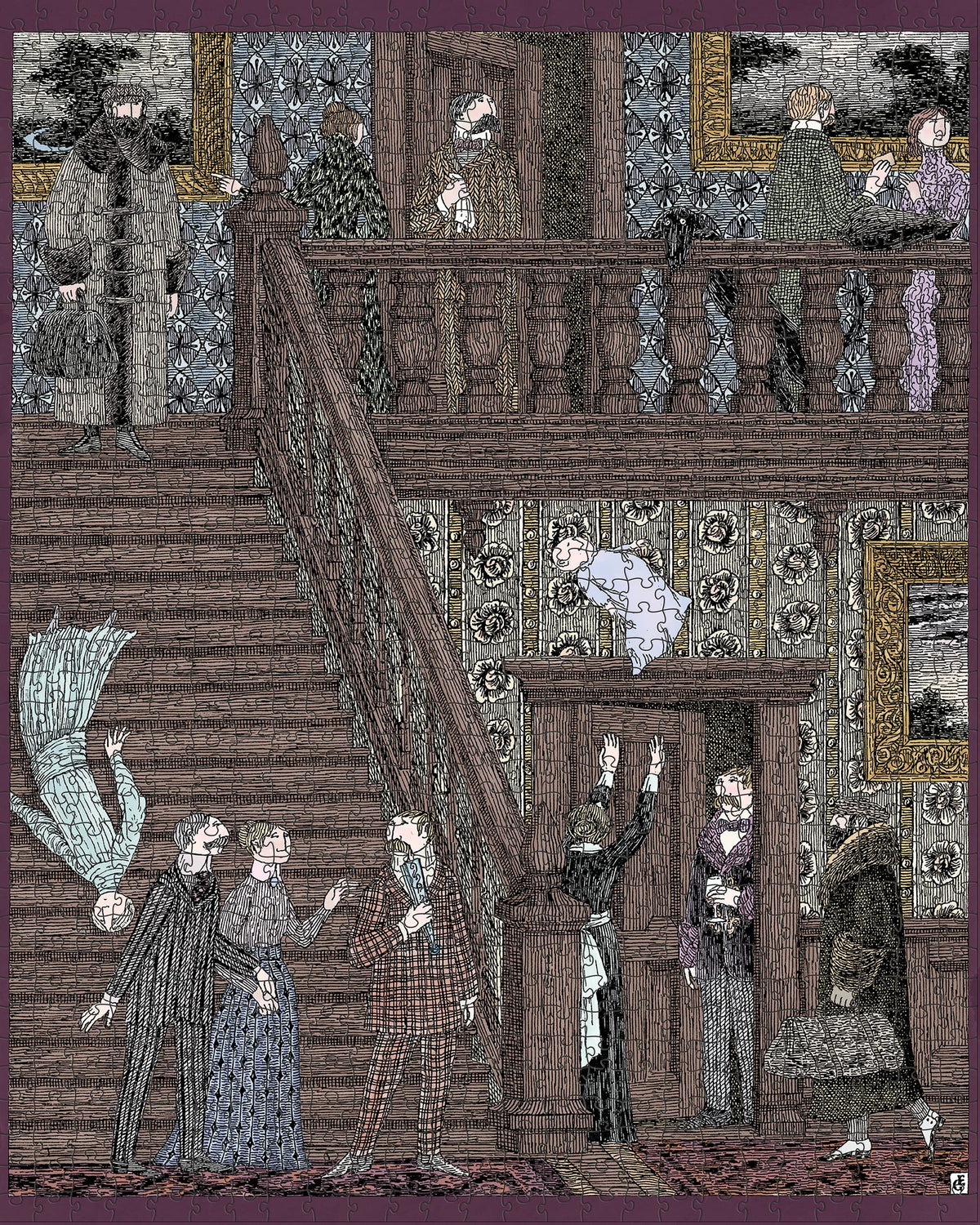 Pomegranate, Edward Gorey: Baby Toss 1000-Piece Jigsaw Puzzle