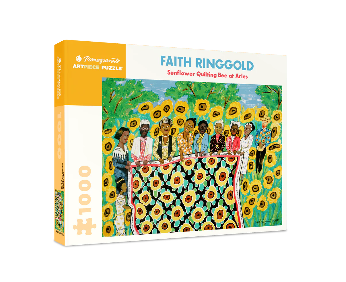 Pomegranate, Faith Ringgold: Sunflower Quilting Bee at Arles 1000-Piece Jigsaw Puzzle