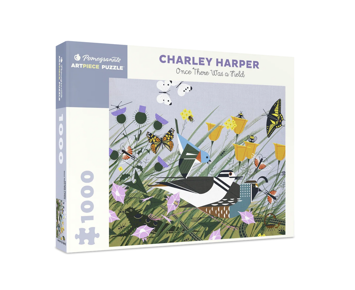 Pomegranate, Charley Harper: Once There Was a Field 1000-Piece Jigsaw Puzzle