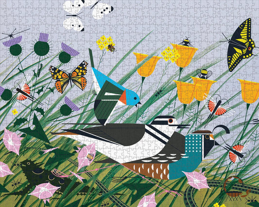 Pomegranate, Charley Harper: Once There Was a Field 1000-Piece Jigsaw Puzzle