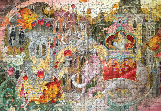Pomegranate, Daniel Merriam: Moon Voyage 1000-Piece Puzzle