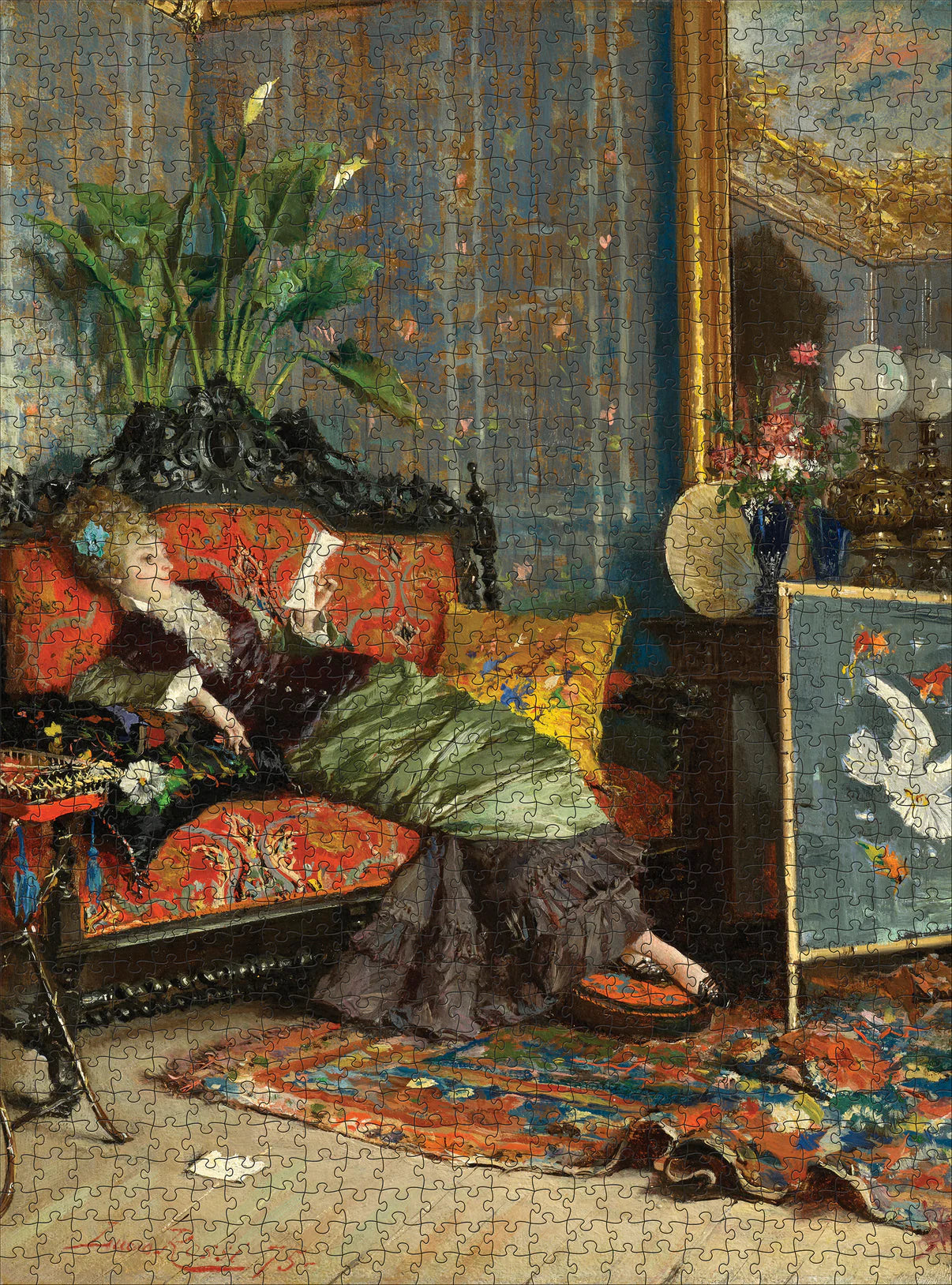 Pomegranate, The Reading Woman 1000-Piece Jigsaw Puzzle